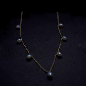 'Kalinaw' Pure Floating Rice Pearls Necklace, 3 of 11