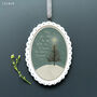 Elegant Hanging Porcelain Christmas Tree Decoration, thumbnail 1 of 4