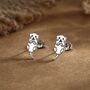 Sterling Silver Otter Stud Earrings, thumbnail 1 of 11