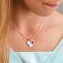 Girl's Personalised Silver Star Birthstone Necklace, thumbnail 1 of 9