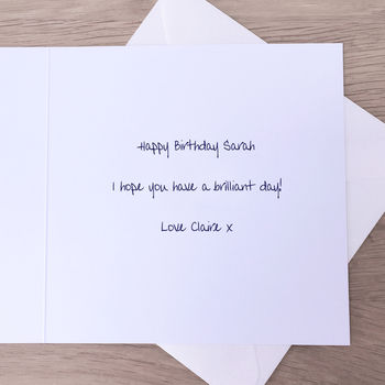 Personalised Birthday Card Raindrops, 4 of 4