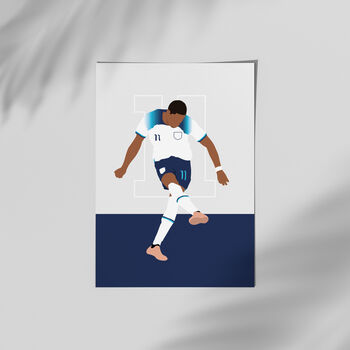 Marcus Rashford England World Cup Print, 3 of 4