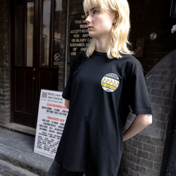 Ripe Records Unisex 90s Style Rave T Shirt In Black, 3 of 6