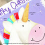 Grandchildren Christmas Card Dinosaur Or Unicorn, thumbnail 4 of 9