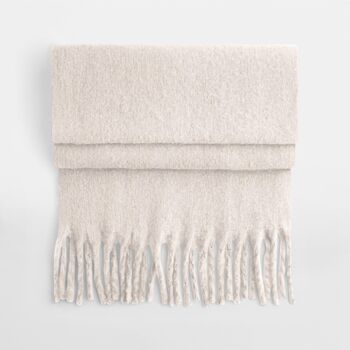 Oversized Fluffy Tassel Scarf, 5 of 10