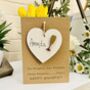 Personalised Friend Birthday Card Wooden Prosecco Gift, thumbnail 1 of 8