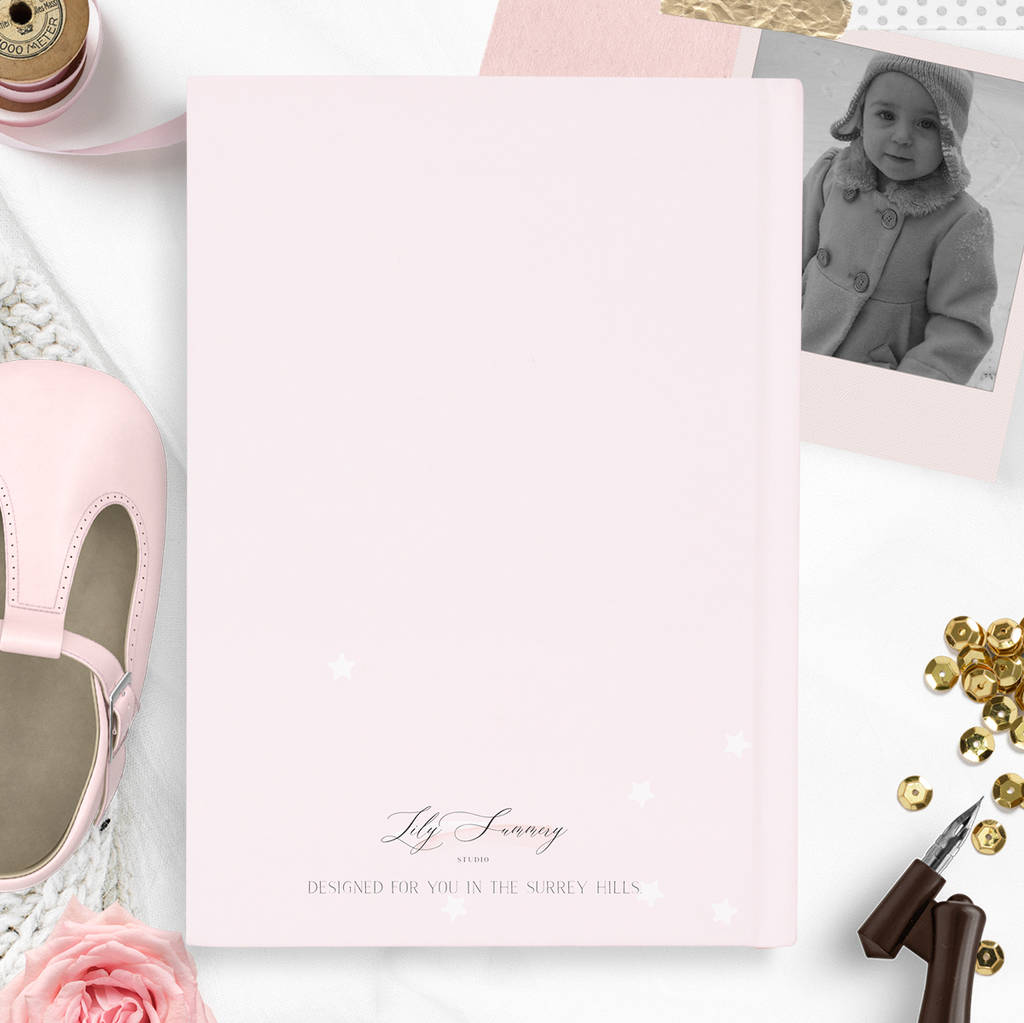 Personalised Baby Memory Journal Book 'Wish' By Peach Tea Studio