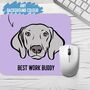 Weimaraner Face Mouse Mat, thumbnail 4 of 4