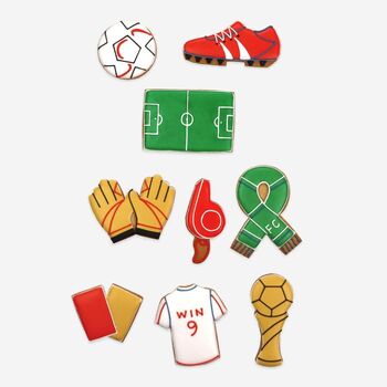 Hand Iced Football Mad Biscuit Tin, 3 of 3