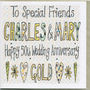 Personalised Golden Wedding Anniversary Card, thumbnail 2 of 2