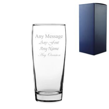 Personalised Willi Becher Beer Glass, 3 of 4