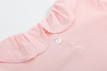 Isabelle Pink Collar Frill Top, 7 of 11