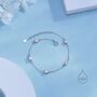 Cz Cluster Bracelet In Sterling Silver, thumbnail 3 of 9