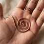 Copper Spiral Energy Pendant, thumbnail 5 of 8