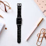 Dark Leopard Vegan Leather Apple Watch Band, thumbnail 5 of 6