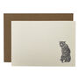 'Leopard Love' Correspondence Cards Set Of Eight, thumbnail 5 of 6