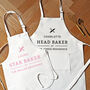 Personalised Head Baker Apron Gift, thumbnail 6 of 7