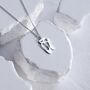 Ballet Pointe Shoes Silver Necklace For Kids Gift, thumbnail 3 of 5