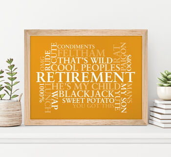 Custom Made Personalised Word Typography Print, 8 of 12