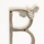 Brass Bee Premium House Letters With Bee Five Inch, thumbnail 10 of 12