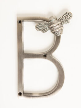 Brass Bee Premium House Letters With Bee Five Inch, 10 of 12
