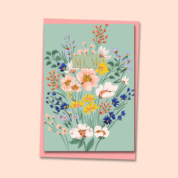 Mum Floral Greeting Card, 2 of 5