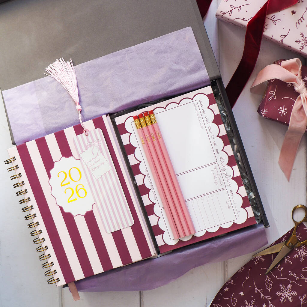 The Planner Lover | Personalised Giftset Box | The Stationery Lovers’ Christmas Collection, 1 of 5
