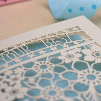 Your Best Is Plenty Papercut Card, 2 of 7
