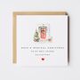 Personalised Festive Red Door Christmas Card *Four Door Options, thumbnail 1 of 4