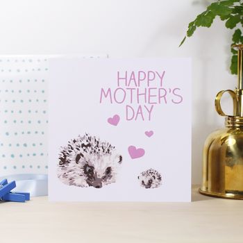 'Happy Mother's Day' Hedgehog Card, 4 of 4