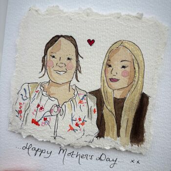A5 Personalised Mothers Day Illustrated Card, 2 of 3