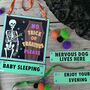 Halloween No Trick Or Treaters Sign, thumbnail 1 of 8