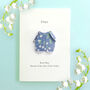 Personalised Birth Flower New Baby Origami Card, thumbnail 2 of 7