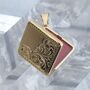 Handmade Square 9ct Gold Locket With Hand Engraving, thumbnail 1 of 9