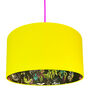 Carbon Deadly Night Shade Lampshade In Acid Yellow, thumbnail 5 of 8