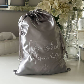 Personalised Photo Record A Voice Keepsake Memory Bear Grey, 8 of 9