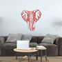 Majestic Wooden Elephant Portrait Art For Home Walls, thumbnail 9 of 12