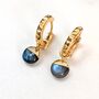 The Orb Labradorite Earrings, Gold, thumbnail 1 of 4