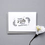 25th Silver Wedding Anniversary Silver Foil Card, thumbnail 1 of 3