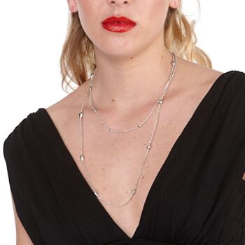 Double Layer Drop Necklace With Toggle, 6 of 12