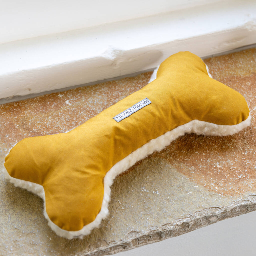 large fleece dog bone toy