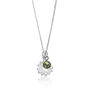 Heart Chakra Charm Necklace In Sterling Silver Peridot, thumbnail 1 of 2