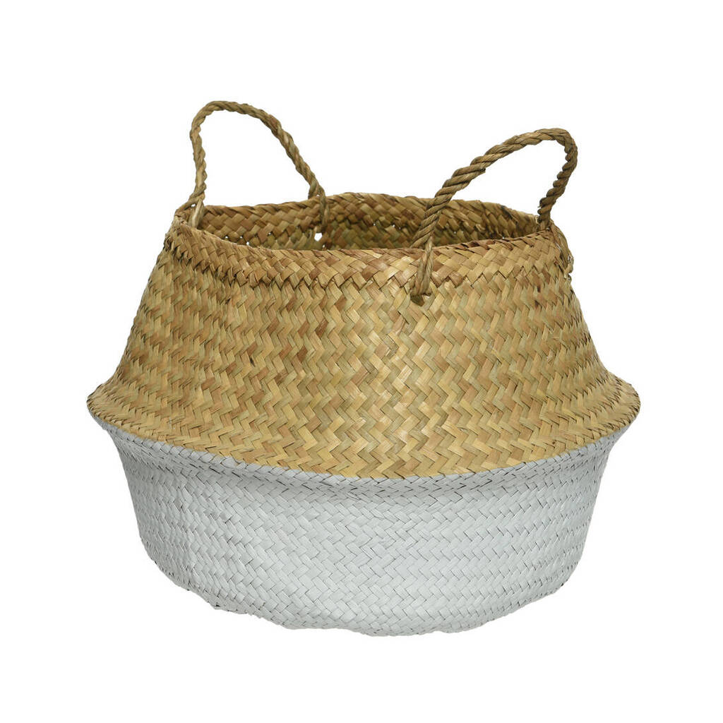 Seagrass Basket With Handles By Ella James | notonthehighstreet.com