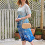 Liana Dress In Blue Ombre Botanical, thumbnail 6 of 8