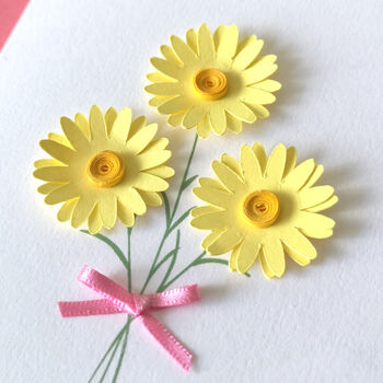 Get Well Soon Paper Daisy Posy Card, 10 of 10