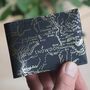 Personalised Map Of Snowdonia Leather Card Holder, thumbnail 1 of 7