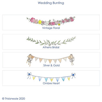 Welly Boot Wedding Stationery Bundle, 5 of 7