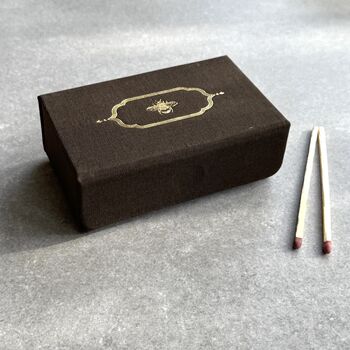 Ultimate Companion Refillable Matchbox With Golden Bee Motif, 11 of 12