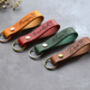 Personalised Leather Keyring For New Dads Mums And Grandparents, thumbnail 3 of 12