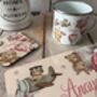 Kids Personalised Pink Teddy Bear Placemat, Coaster And Mug Dinner Set, thumbnail 4 of 7